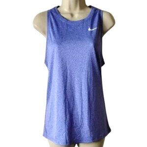 NWT The Nike Tee Dri-Fit Training Tank Top M Lapis Purple Blue Heather